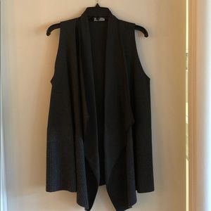 Lafayette 148 charcoal gray vest.